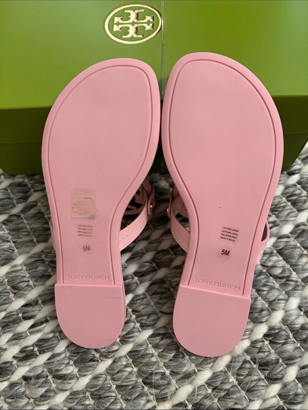 Tory Burch Miller Pink Patent Leather Sandals - Picture 2 of 7